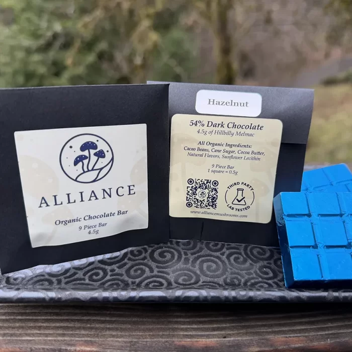 <div class="product-title">54% Dark Chocolate Bar -  Hillbilly Melmac, 4.5g</div>